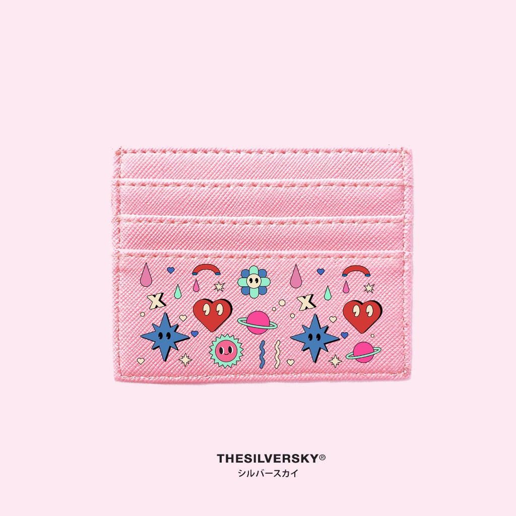 Thesilversky Mix Doodle Card Holder Dompet Kartu Premium