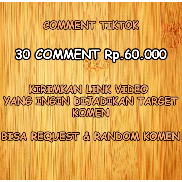 TIKTOK COMMENT KOMEN VT