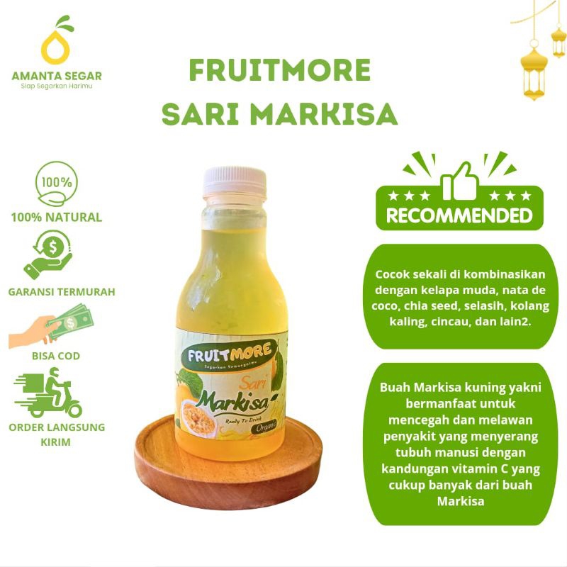 

Minuman Sari Buah Markisa Fruitmore Buah Asli Oleh Oleh Khas Bogor Langsung Siap Minum Ready To Drink