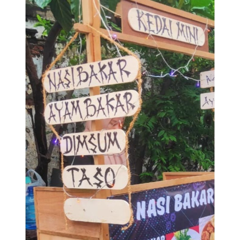 Menu jualan, Menu Kayu