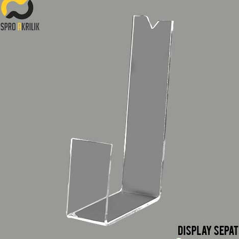 Display sepatu | akrilik tempat sepatu DS 001 | 4.5 x 8 x 17cm