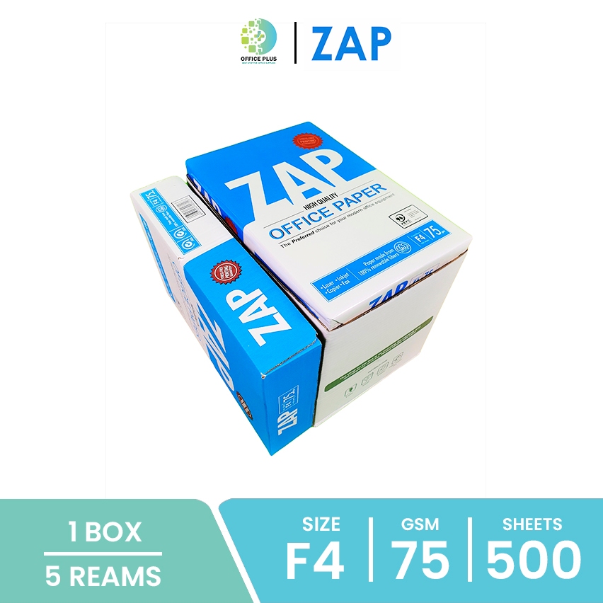 

ZAP Kertas HVS F4 FOLIO 75 gsm 1 BOX 1 DUS