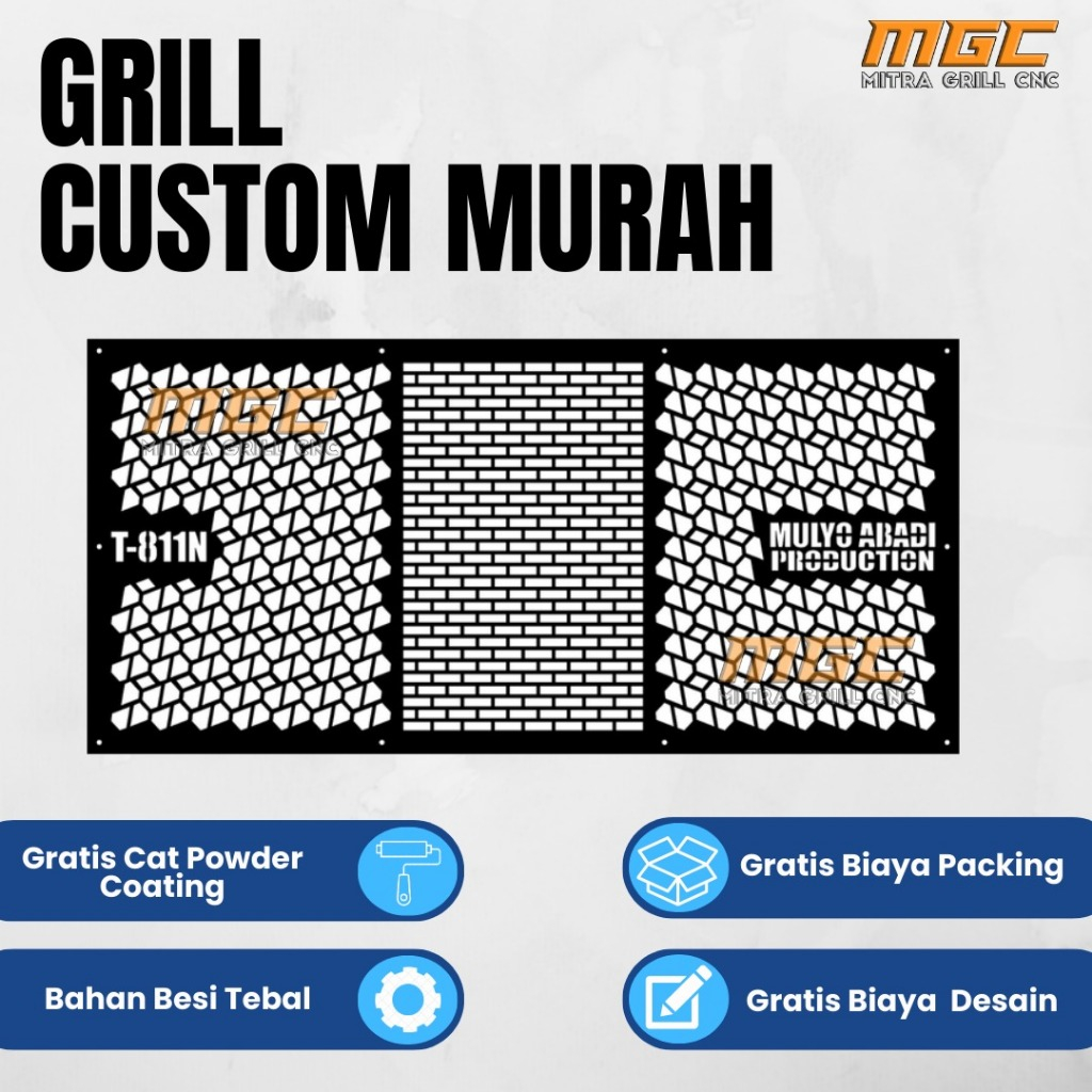 Tutup Box Speaker Desain Custom - Grill Sound