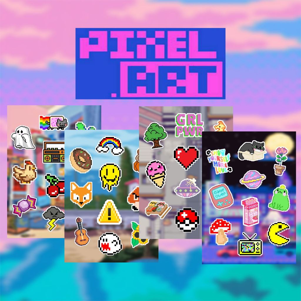 

Stiker Pack PIXEL Edition | Stiker Aesthetic | Stiker Laptop | Stiker HANDPHONE | Stiker Helm | Stiker Tumblr | Stiker Koper | Stiker Vinyl Doff Anti Air