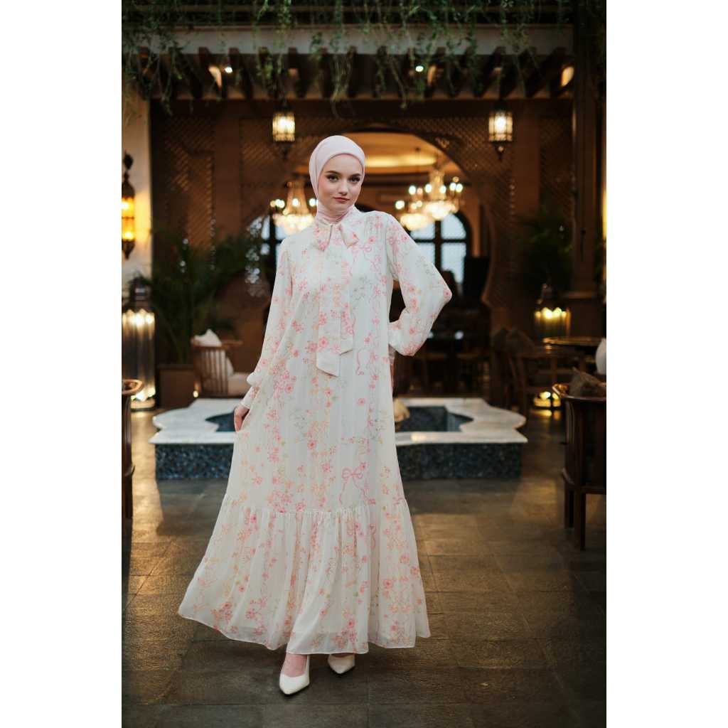 Adeola Scarf -  Khareem Dress - Dress Motif - Broken White