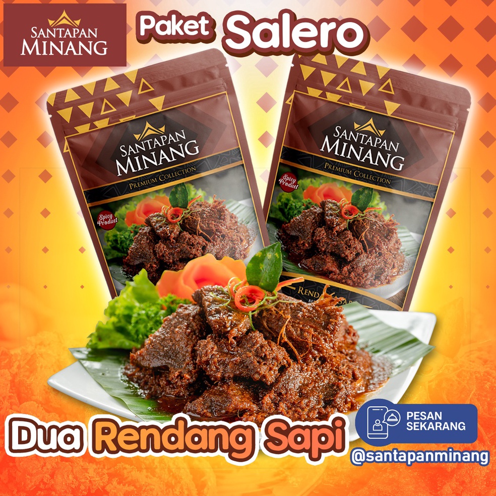 

LUI524 HOT Paket Salero Dua Rendang Daging Sapi Santapan Minang