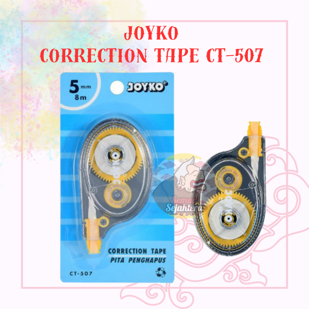 

[PCS] CORRECTION TAPE / TYPE X KERTAS JOYKO CT 507 8M*