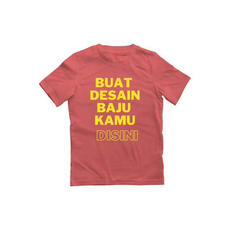 Custom desain Kaos sendiri