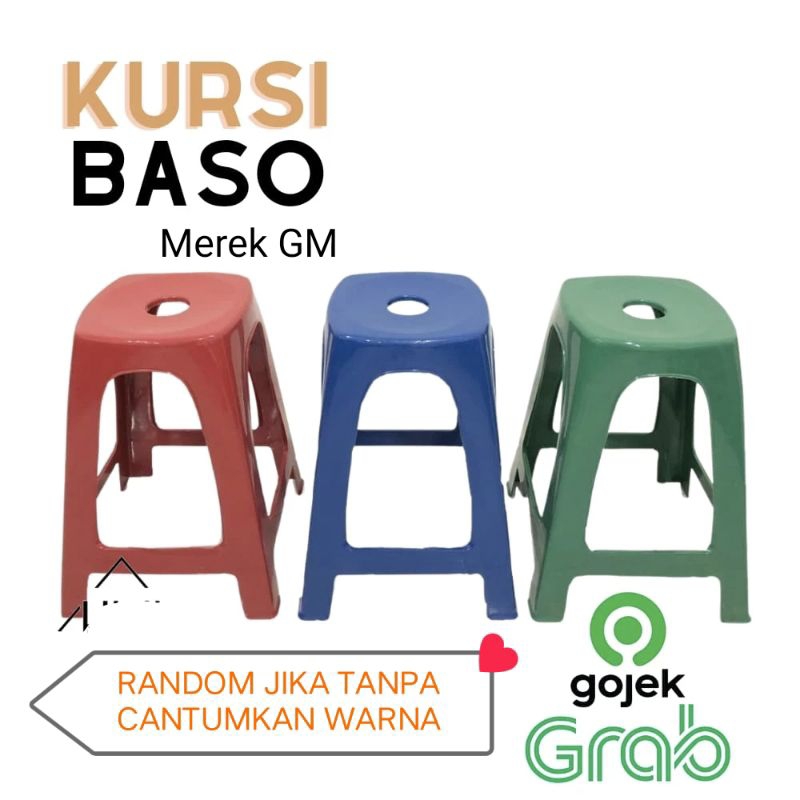 KURSI BAKSO PLASTIK / KURSI PLASTIK / KURSI BANGKU BAKSO MEREK GM