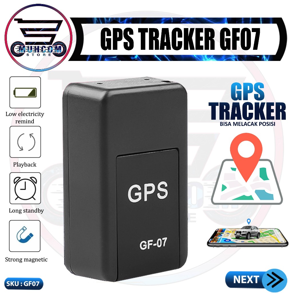GPS Mini GF07 Alat Pelacak Pencari Lokasi Rekam Suara Jarak Jauh Anti Lost Hilang Tracker Tracking L