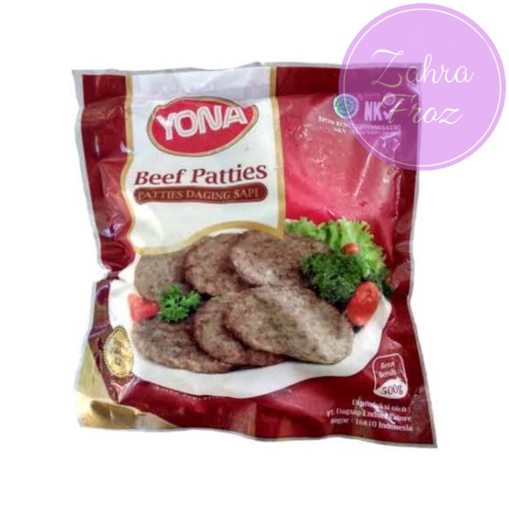 

NQL667 Ready Stok YONA PATTIES DAGING SAPI 5 GR
