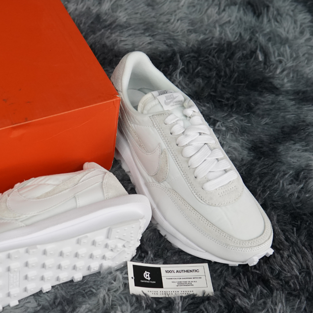 Nike Sacai Waffle White Nylon