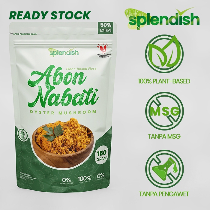 

Abon Nabati Splendish Olahan Jamur fresh Tanpa MSG dan Pengawet (READY STOCK)