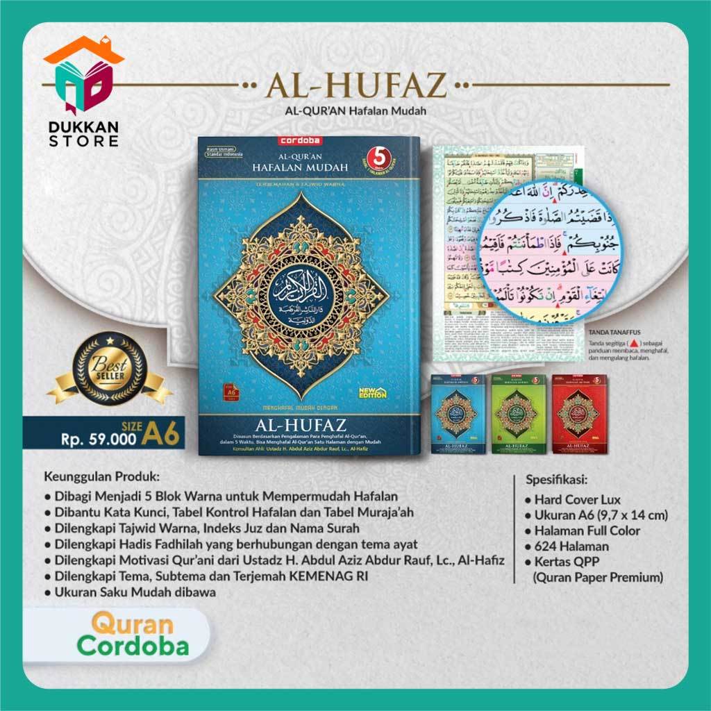 Al Quran Hafalan Mudah Terjemah Ukuran A6 - Al Quran Cordoba Al Hufaz Terjemah #cordoba