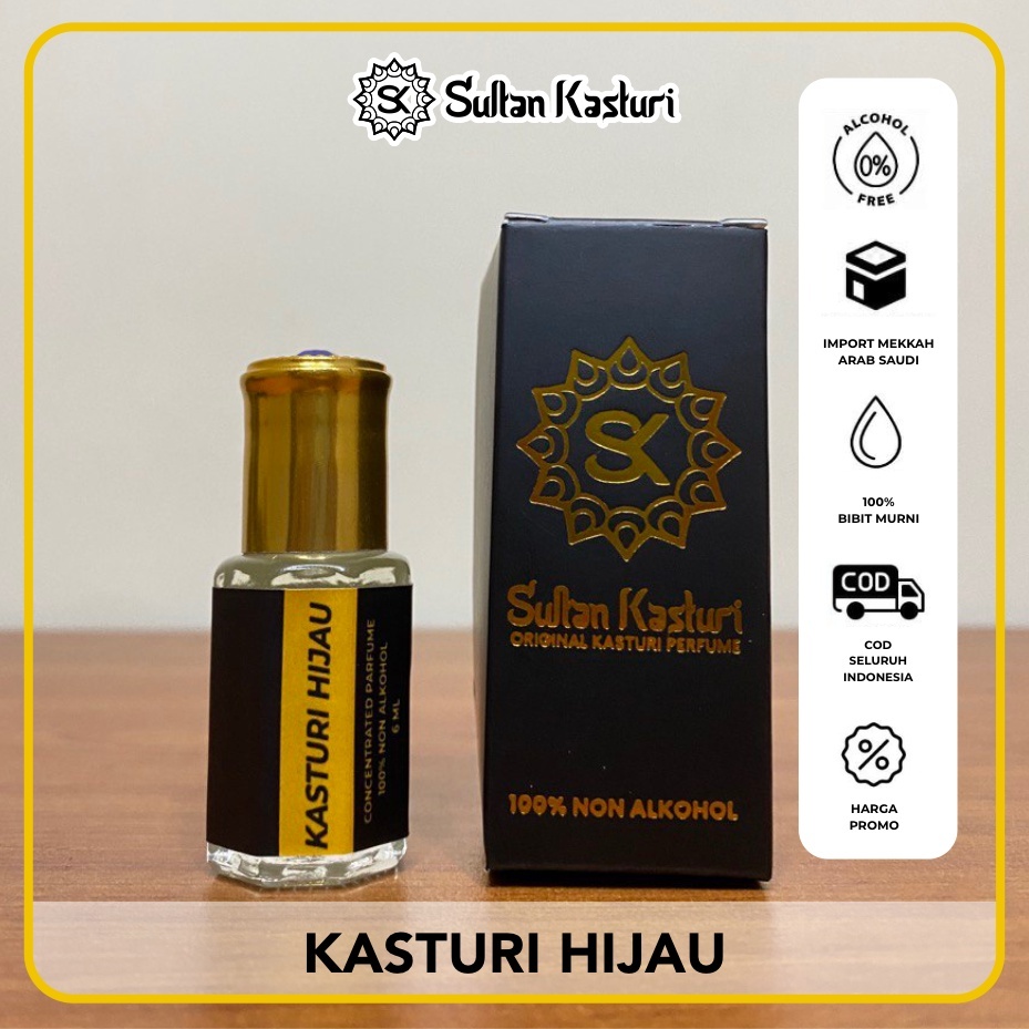 Kasturi Hijau - Parfum Sholat Minyak Wangi Kasturi Hijau