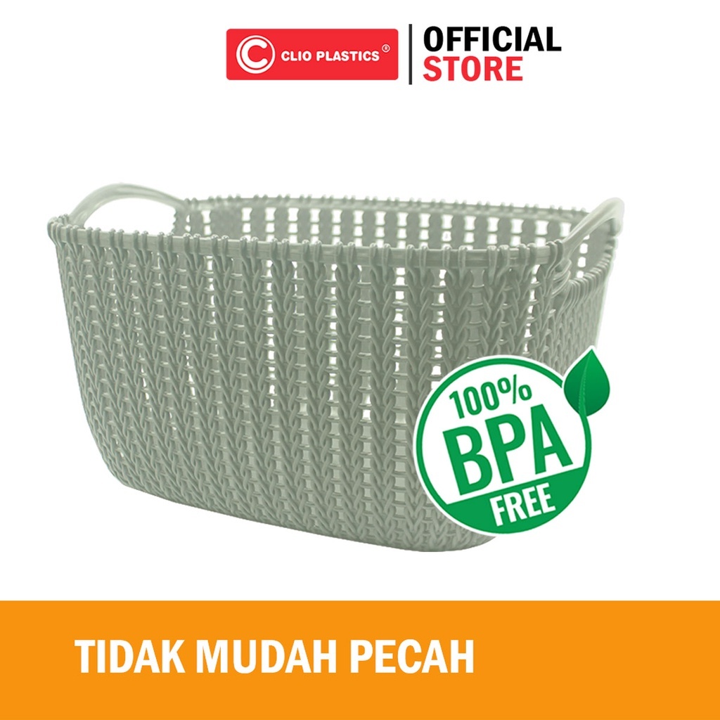 CLIO Keranjang Serbaguna Mongolia M - Storage Baskets Plastic for clothes/keranjang baju bayi / kera