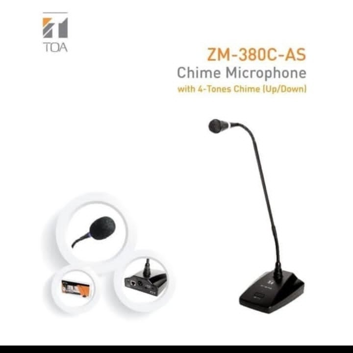 TOA ZM-380C-AS (Gooseneck Microphone / Paging Mic / ZM 380 C AS) ORIGINAL TOA