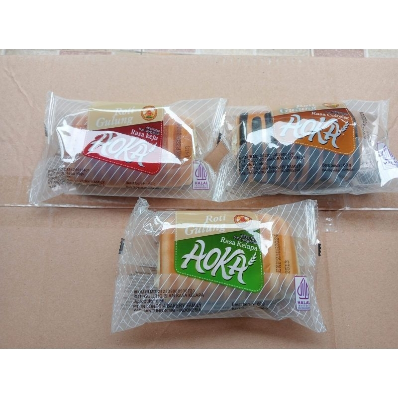 Roti gulung Aoka Cokelat/Keju termurah