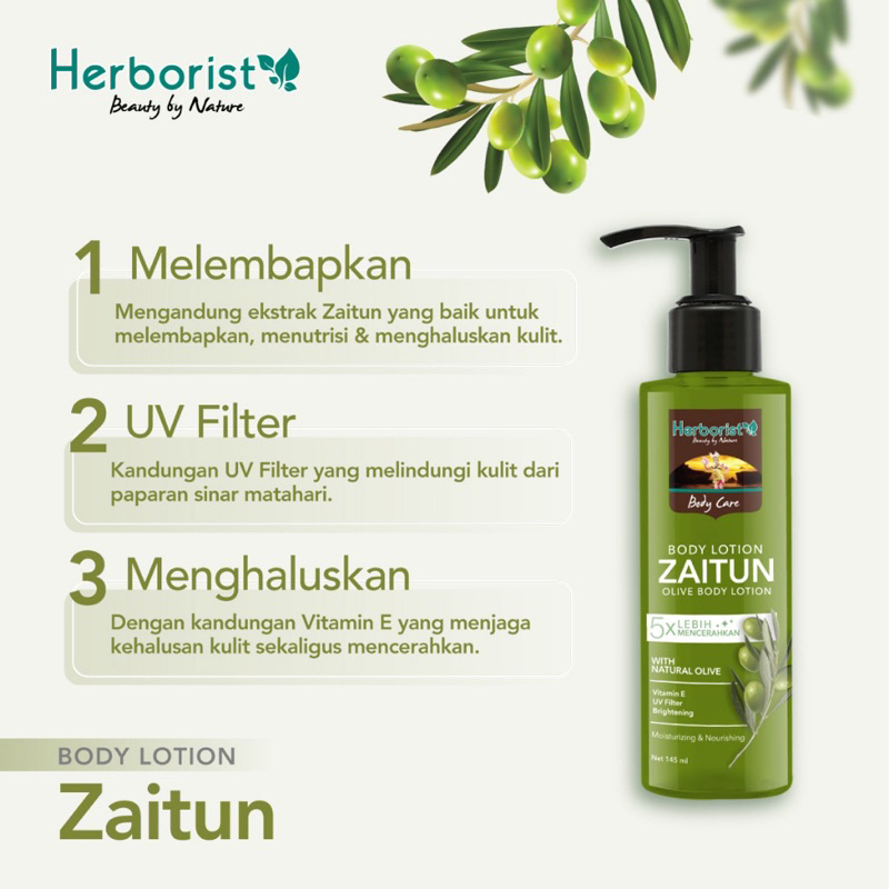 HERBORIST BODY CARE (body lotion) zaitun