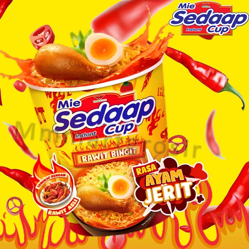 

Mie Sedaap Cup / Mie Instan Kuah Cup / Mie Rasa Ayam Jerit / 75gr