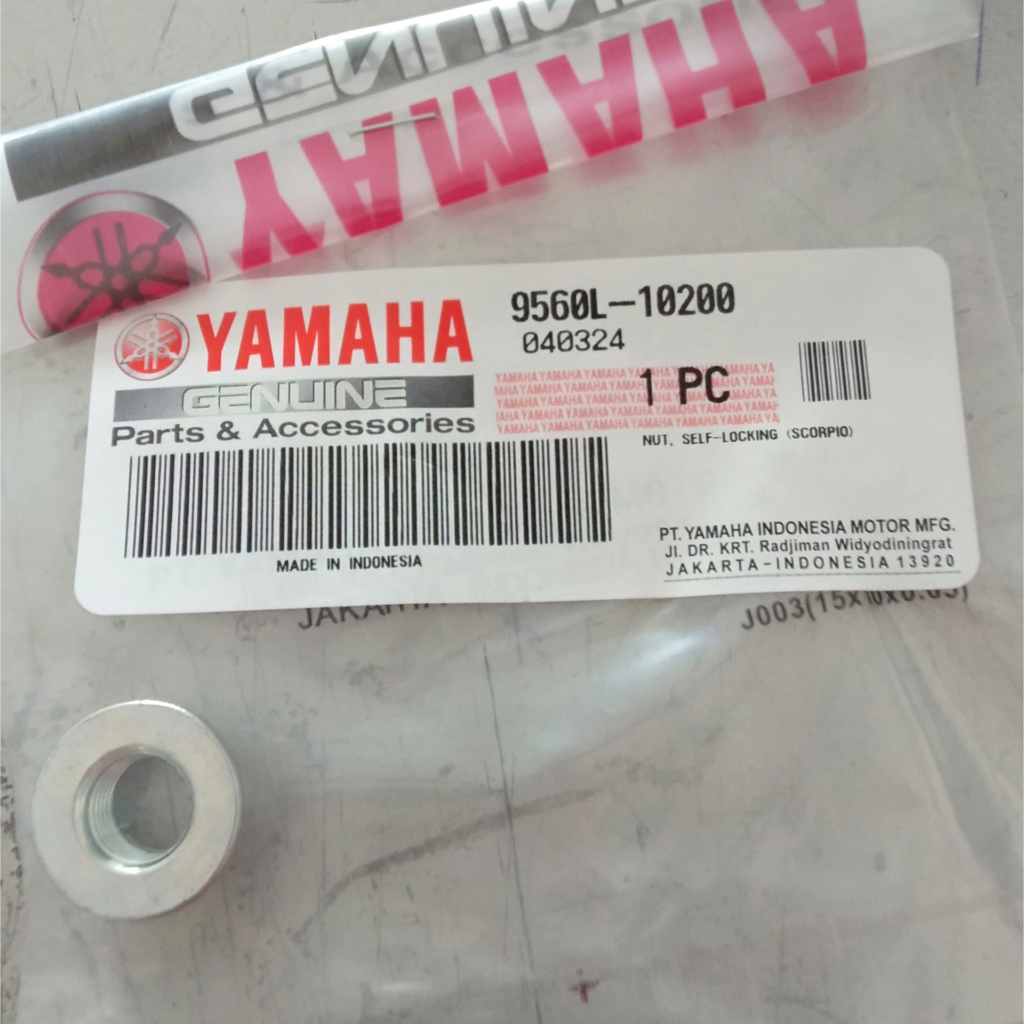 NUT, SELF-LOCKING (SCORPIO) / MUR STANDAR SAMPING - SCORPIO / SCORPIO Z & MUR AS & MUR SHOK MONOSHOK