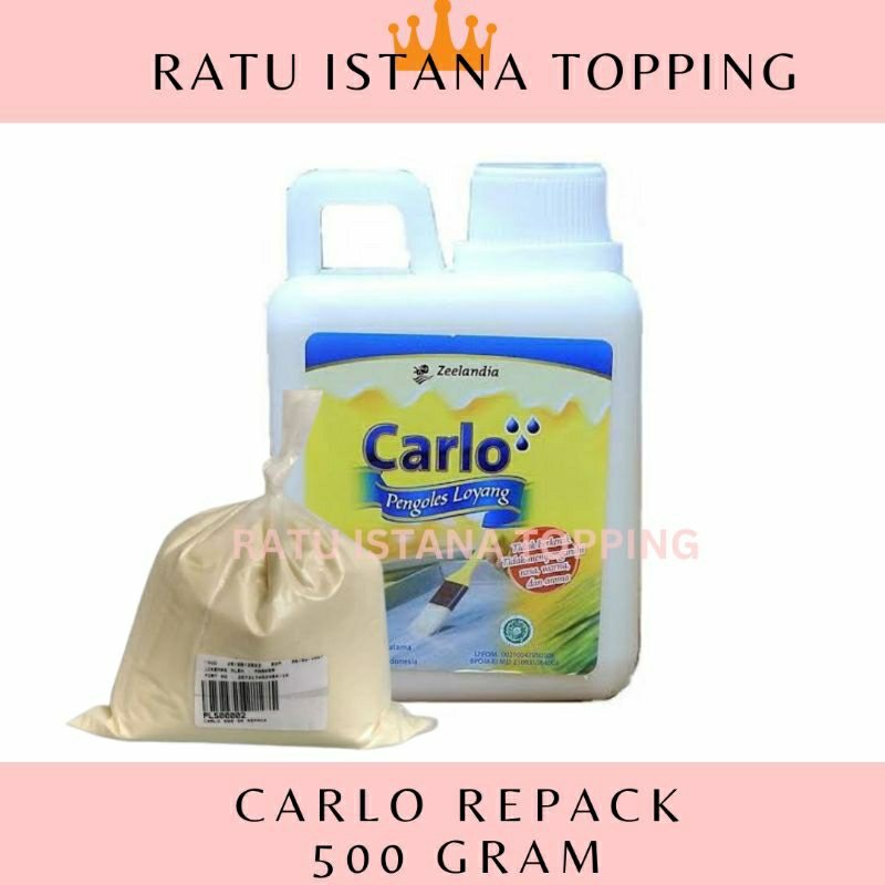 

CARLO PENGOLES LOYANG 500 GRAM REPACK OLES LOYANG KUE KERING BOLU ANTI LENGKET