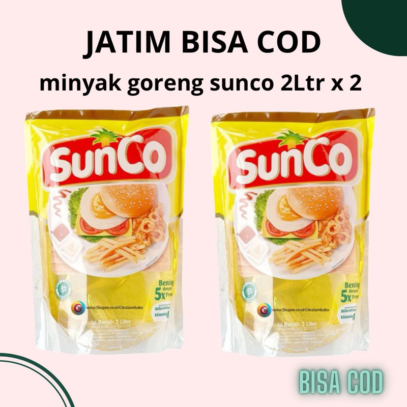 

(JATIM) MINYAK GORENG SUNCO 2 Ltr ( dapat 4 LTR)