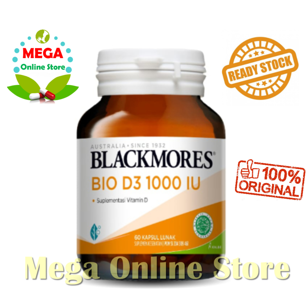 BPOM Blackmores Kalbe Bio Vitamin D3 1000 IU