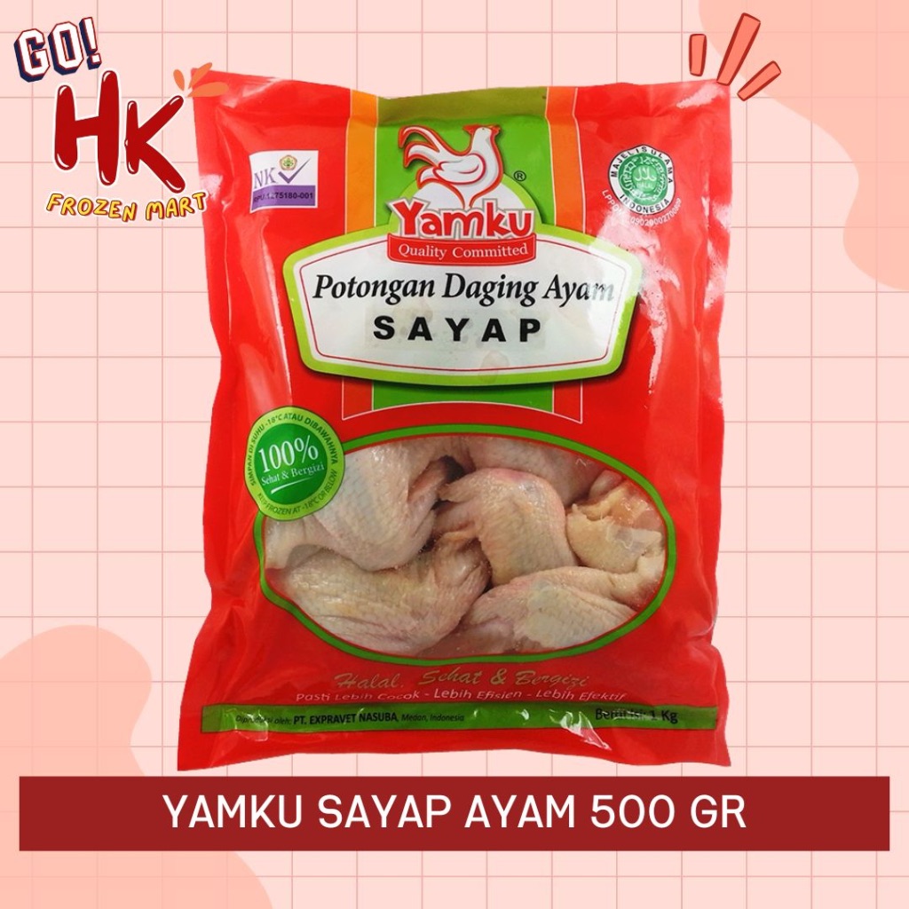 

Yamku Sayap Ayam Potong 500gr | chicken wings beku siap masak bersih HK FROZEN MART