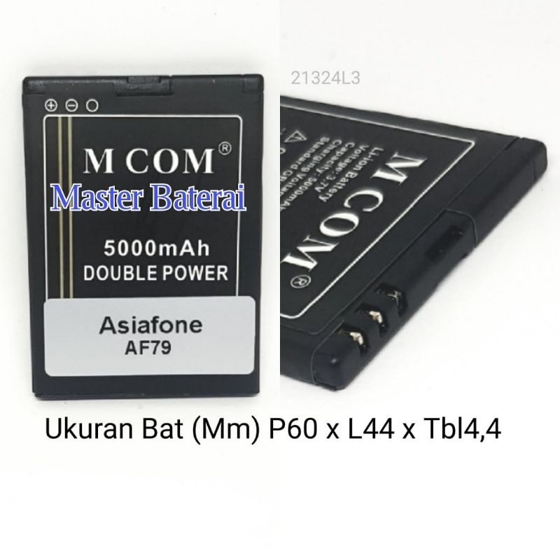 Baterai Asiafone AF79 B05B Asiapone B-05B Af 90 AF7997 AF7000 AF977 (100A) Double IC ORIGINAL