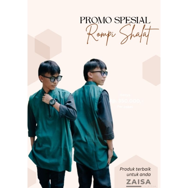 Rosal Rompi Solat Rompi Solat Pria Dewasa ZAISA Rompi Solat Jumb Rompi Solat Pria Muslim Berkualitas
