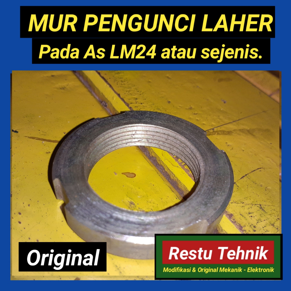 MUR PENGUNCI  LAHER,  pada (AS) Moln LM24 atau sejenis