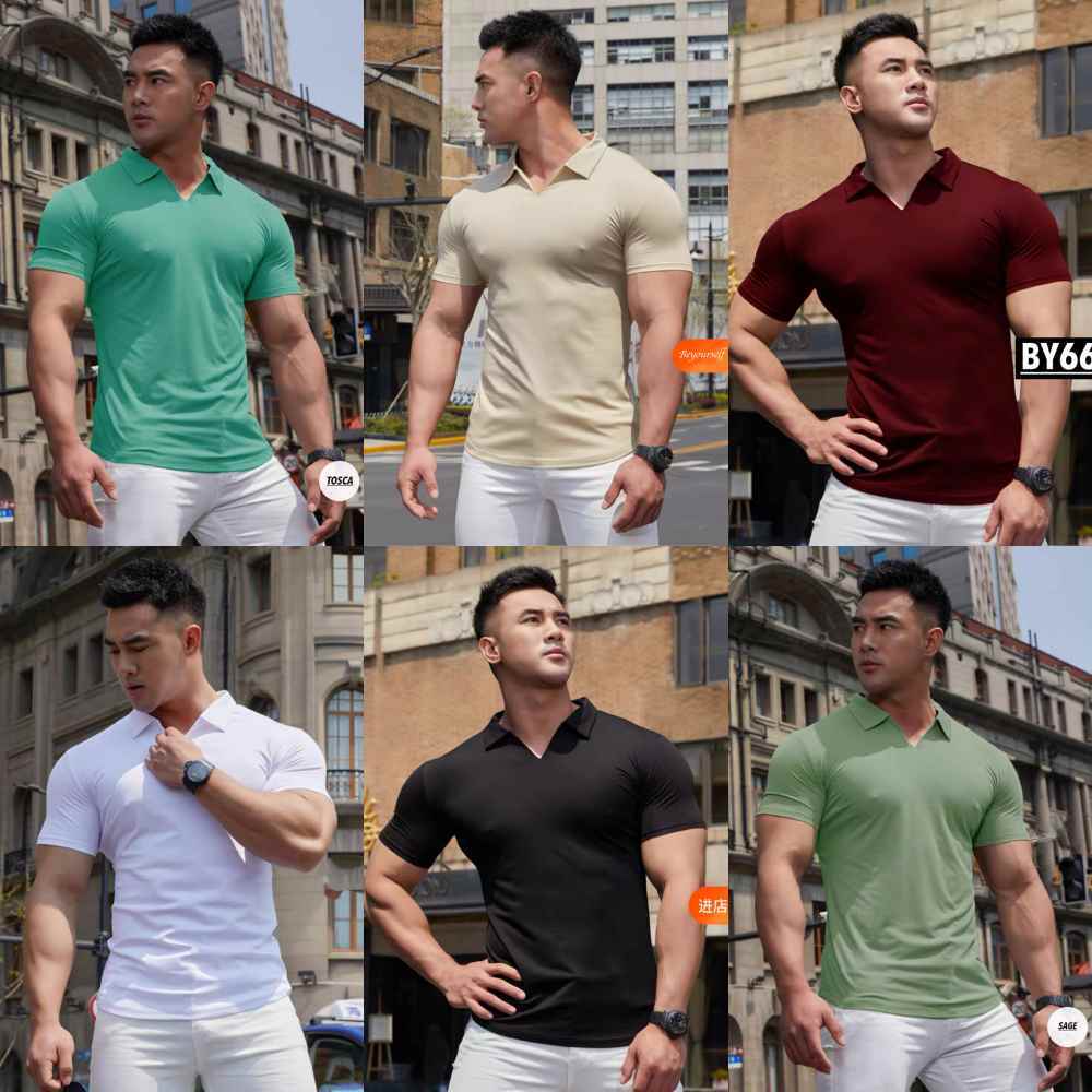 KAOS KERAH MERAH POLO PRIA