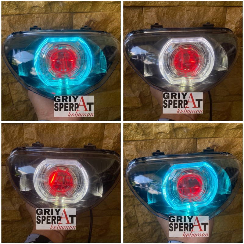 REFLEKTOR LAMPU DEPAN MIO SPORTY MIO LAMA BILED LED