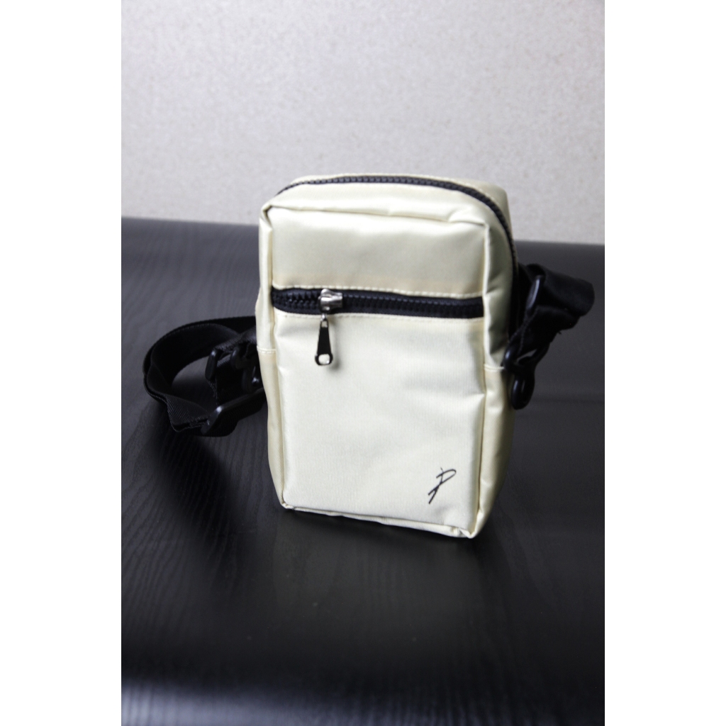 Probag YinYang White Sling Bag / Sling Bags | Tas Selempang | Waistbag | Tas Pria Wanita