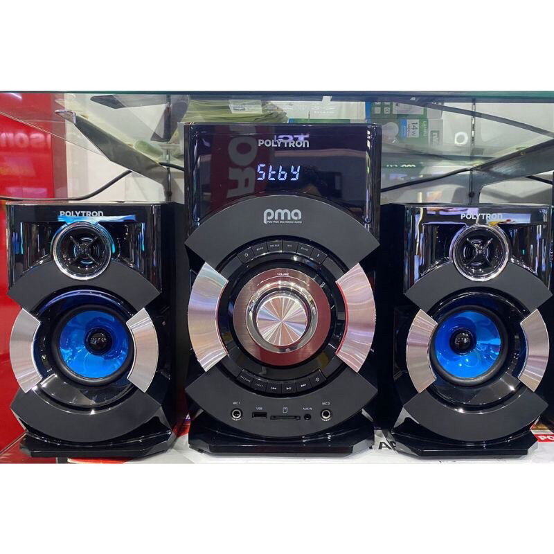 POLYTRON Speaker Multimedia Bluetooth Karokean  PMA-9527 BA Terbaru Original
