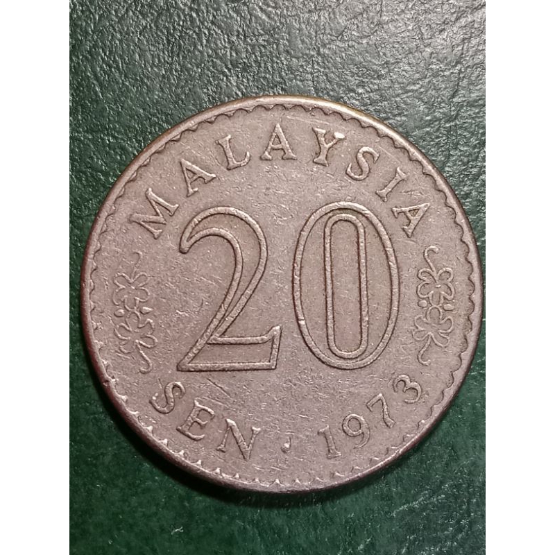 koin Malaysia 20 Sen tahun 1973