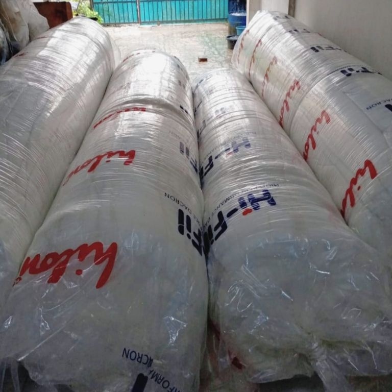 HARGA TERMURAH SilikonDacron LembaranPadding 9 OZ Tebal 5 cm Dan lebar 24 cm Merek Hilon Indonesia