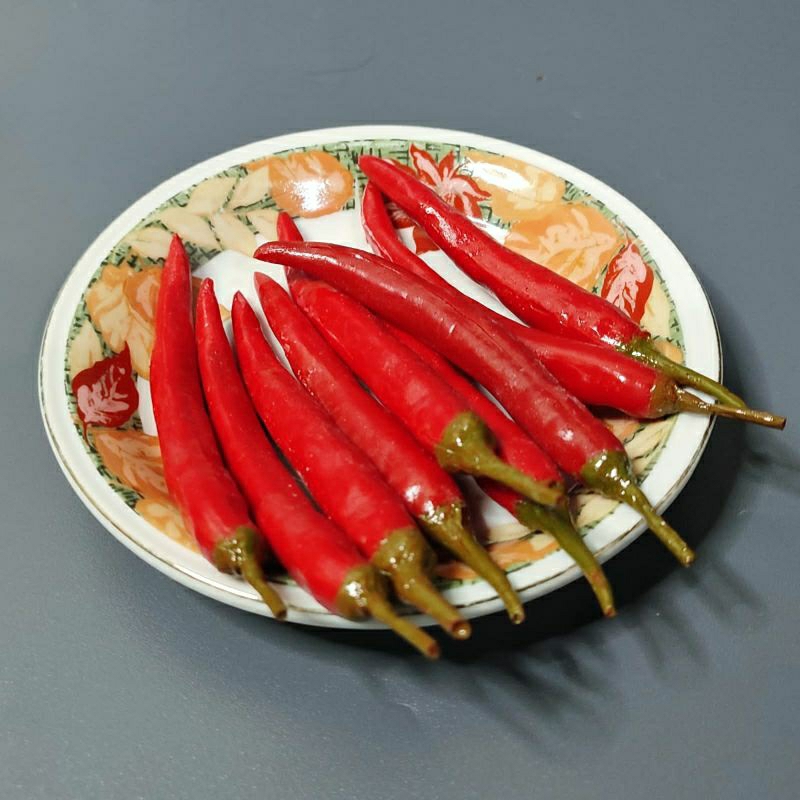 Replika cabai merah (1set 5pcs) / dummy cabai / dummy bumbu dapur / etalase toko