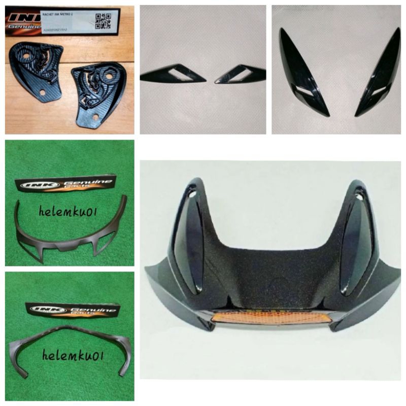 spoiler ventilasi helm ink metro original