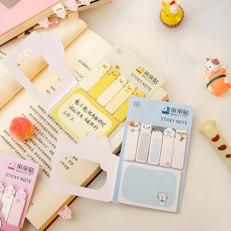

STICKY NOTE 20 LEMBAR MEMO PAD MEMO TEMPEL CUTE ANIMAL DESIGN