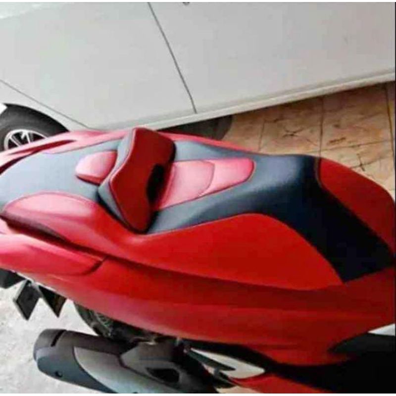 Sarung jok motor PCX 160 150 variasi hitam merah