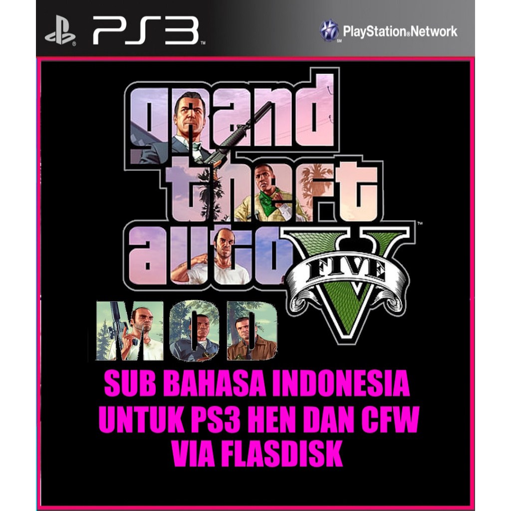 Game ps3 hen cfw GTA5 sub indonesia