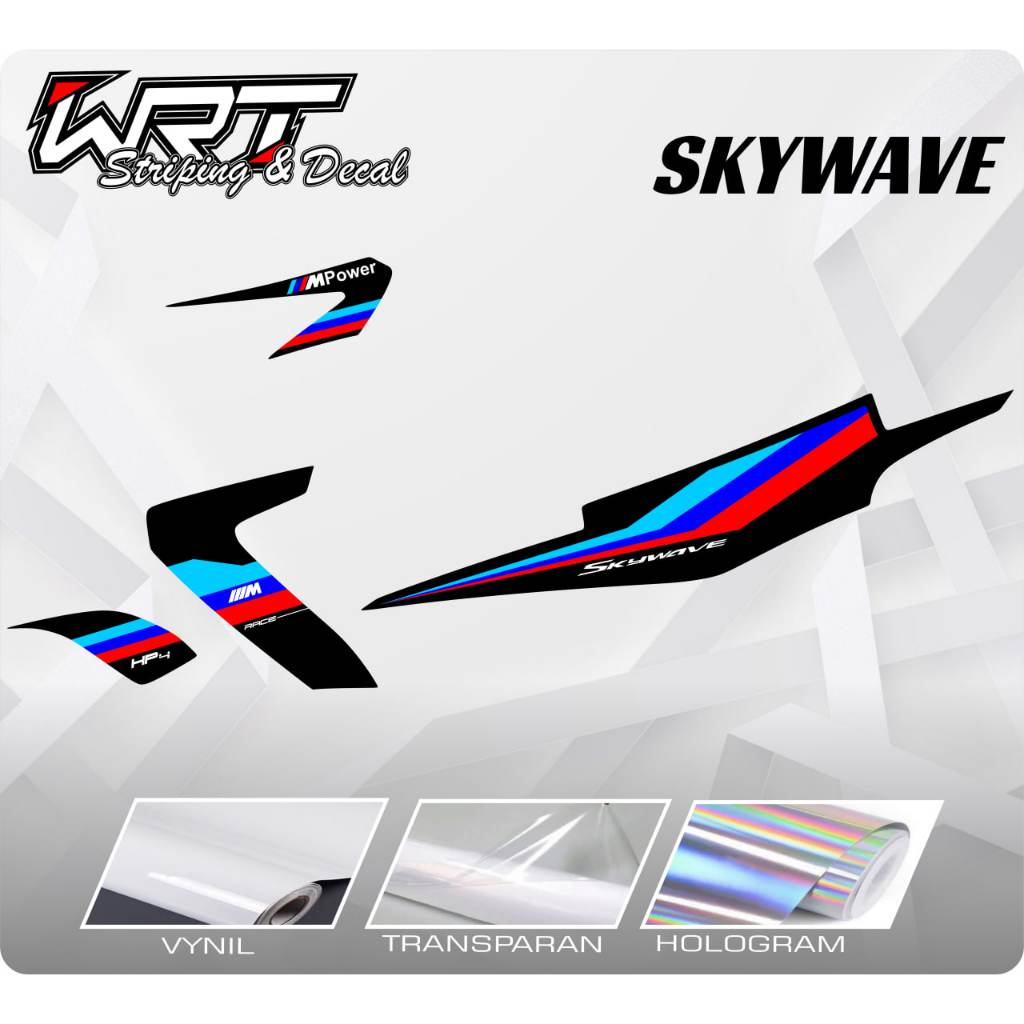 Striping Skywave-Stiker Decal Motor Skywave BMW