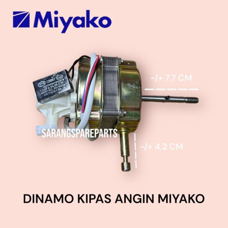 Stok Terbaru DINAMO KIPAS ANGIN MIYAKO  MOTOR KIPAS ANGIN MIYAKO