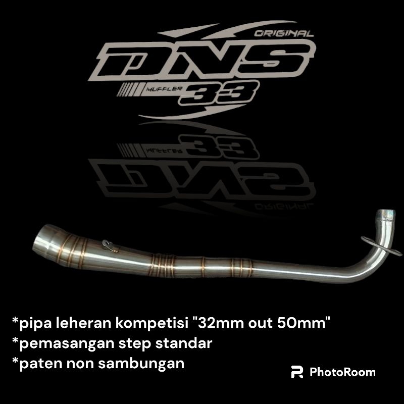 Leheran pipa knalpot kompetisi harian pemasangan step standar 110 - 125cc jupiter supra karisma astr