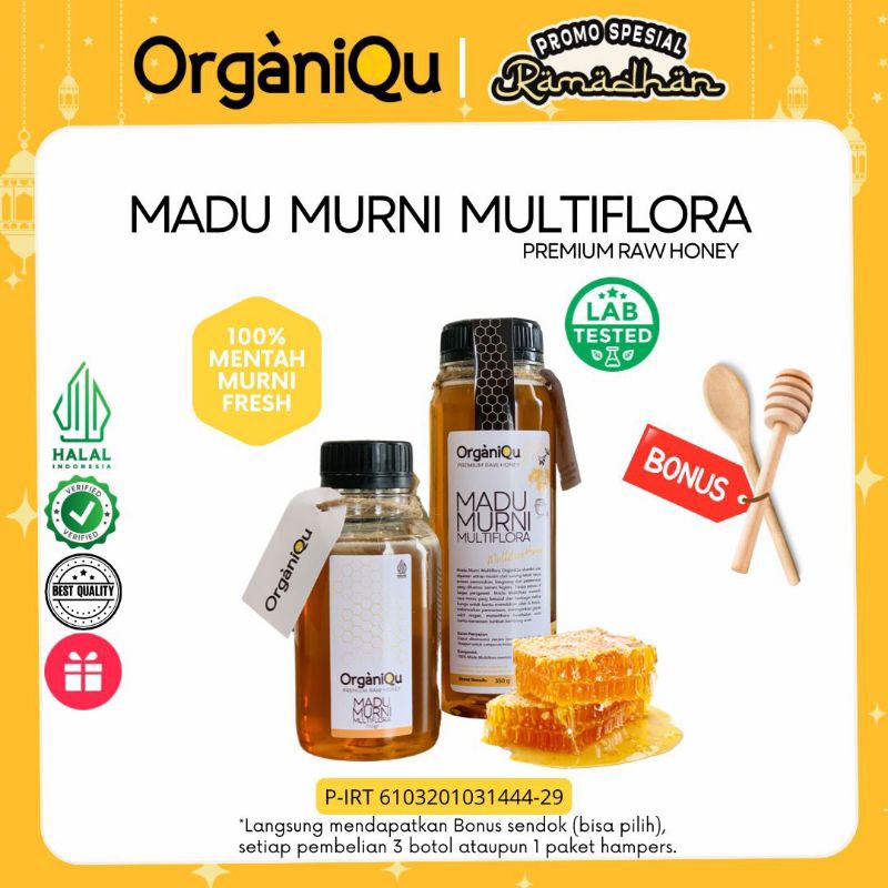 

[OrganiQu] Madu Raw Honey Premium, Madu Murni Murah Berkualitas