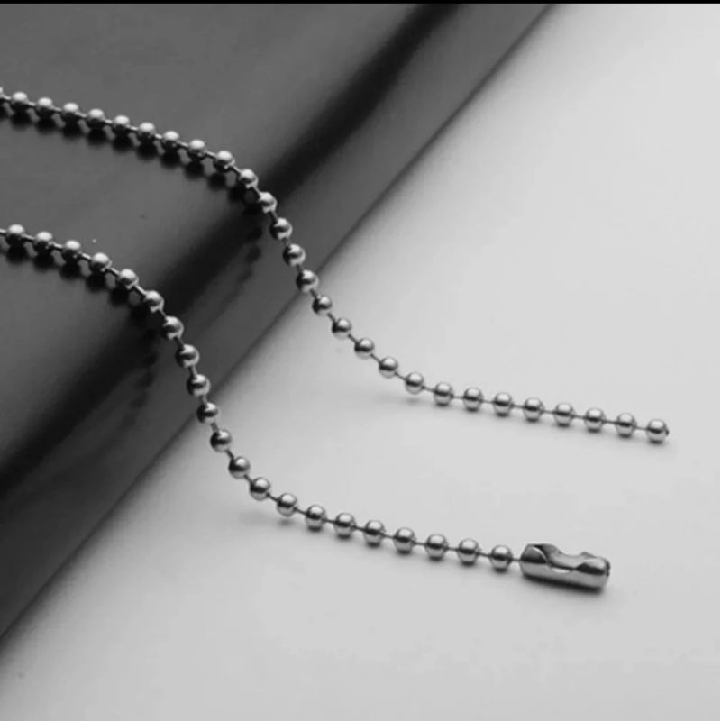 Kalung Titanium Mci Bambu Tanpa Liontin Pria & Wanita Pure Titanium 316L