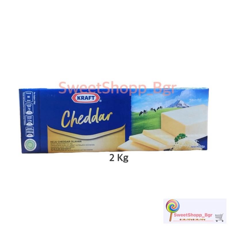 

Keju KRAFT Cheddar 2 Kg / KRAFT Cheese Cheddar 2 Kg