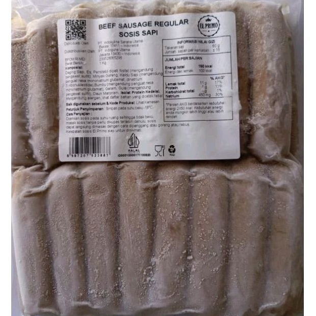 

Ay00! El Primo Sosis Sapi 1kg Beef Picnic - Chicken Picnic - Sausage